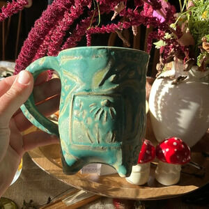 Ceramic handmade mug dragon? Forest? Fairy?